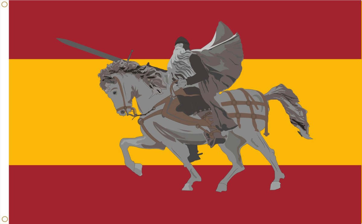 Bandera de España El Cid Campeador. Tamaño L